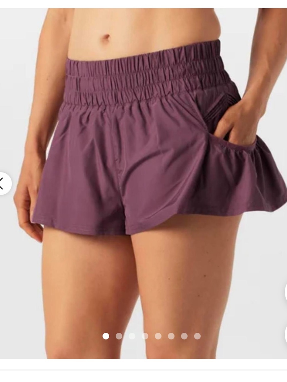 Free People Movement Get Your Flirt On Shorts- Deep Burgundy